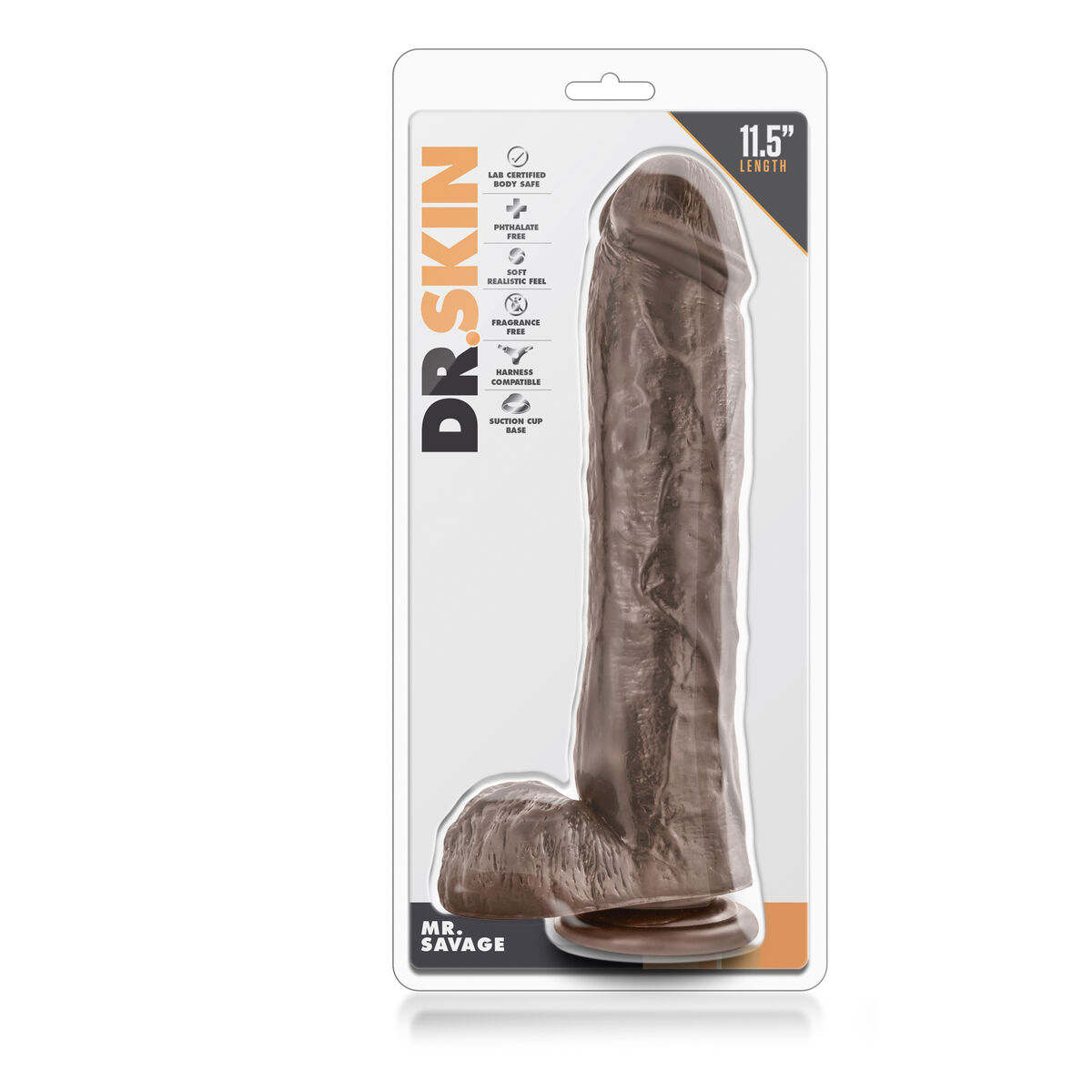 Realistisk dildo Blush Dr Skin PVC Ø 6,1 cm (23,5 cm)