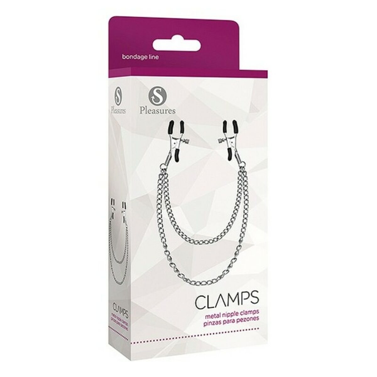 Chained Nipple Clamps S Pleasures - Bild 2