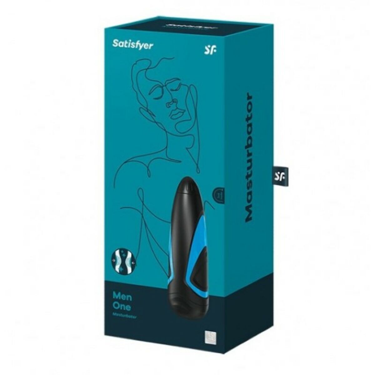 Masturberingsapparat Satisfyer Svart/Blå 24,5 cm